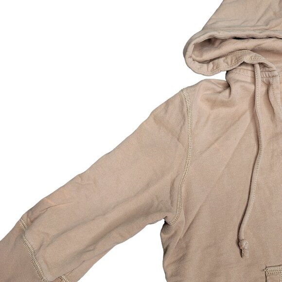 Twisted heart 90s Women's Beige Zip-Up Hoodie Embellished Graphic Size s - Picture 7 of 7